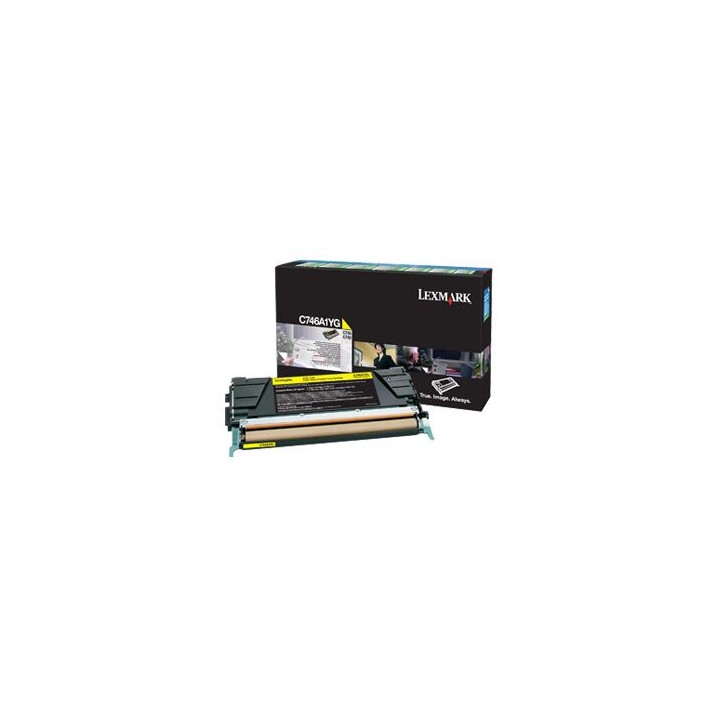 Cartuccia Originale Giallo (Return Program) C746A1YG LEXMARK Conf.1 - Pag.7000