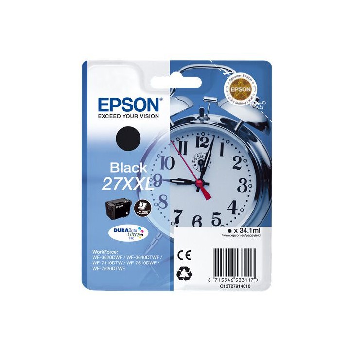 Cartuccia Originale Nero (27XXL) 27XXL, C13T27914010, C13T27914012 EPSON Conf.1 - Pag.2200
