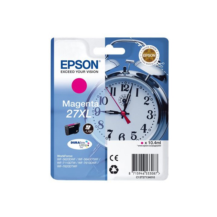 Cartuccia Originale Magenta (27XL) 27XL, C13T27134010, C13T27134012 EPSON Conf.1 - Pag.1100