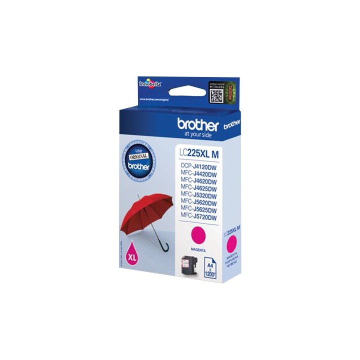 Cartuccia Ink-jet Originale Magenta LC-225XLM BROTHER Conf.1 - Pag.1200