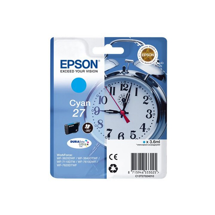 Cartuccia Originale Ciano (27) 27, C13T27024010, C13T27024012 EPSON Conf.1 - Pag.300