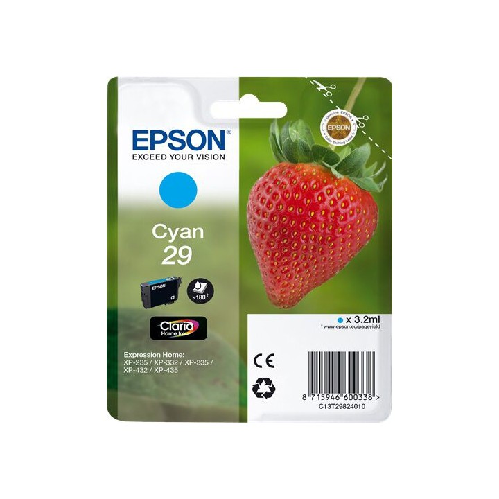 Cartuccia Originale Ciano (29) 29, C13T29824010, C13T29824012 EPSON Conf.1 - Pag.180