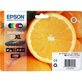 Multipack Originale B/C/M/Y (33XL) 33XL, C13T33574010, C13T33574011 EPSON Conf.1x5