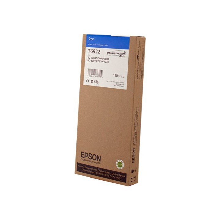 Cartuccia Originale Ciano (T6922) C13T692200, C13T69220N, T6922 EPSON Conf.1