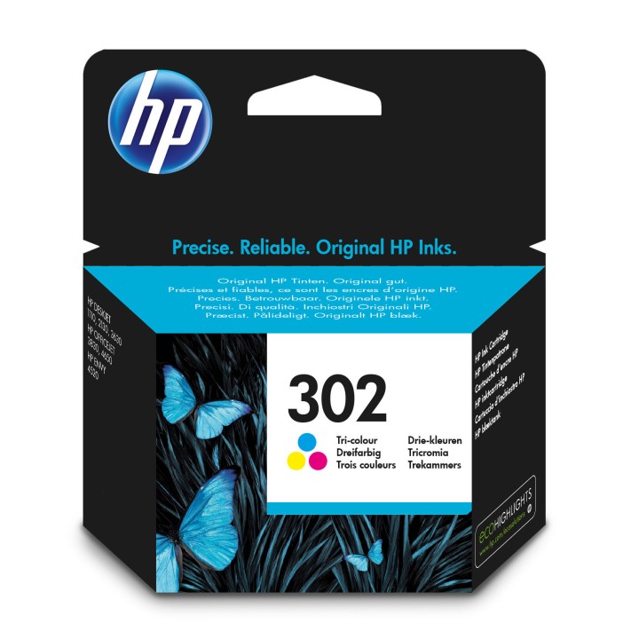 Cartuccia Originale Colore (302) 302, F6U65A, F6U65AE HP Conf.1