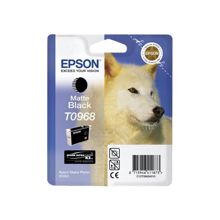 Cartuccia Originale Nero Opaco (T0968) C13T09684010, C13T09684N10, T0968 EPSON Conf.1