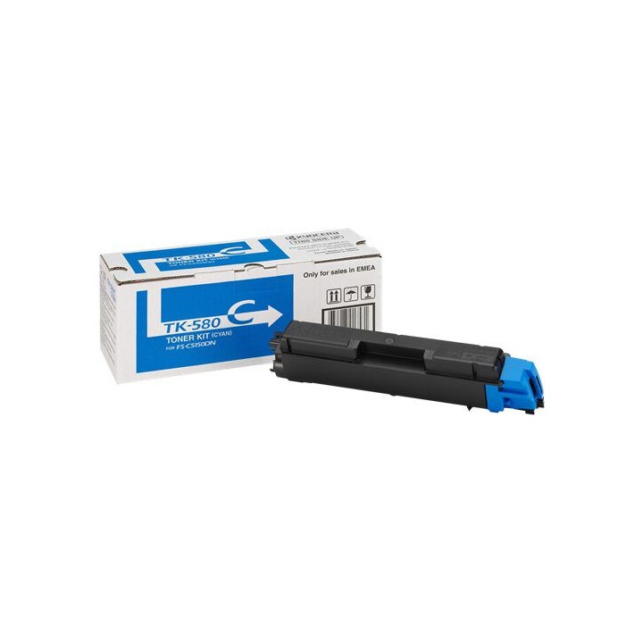 Toner Originale Ciano (TK-580C) 1T02KTCNL0, TK-580C MITA/KYOCERA Conf.1 - Pag.2800