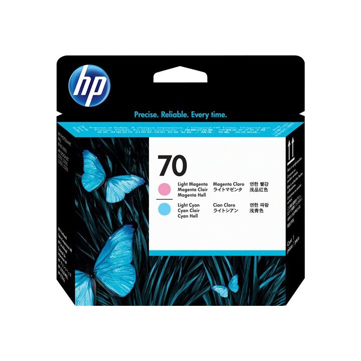 Testina Originale Magenta Chiaro + Ciano Chiaro (70) 70, C9405A HP Conf.1