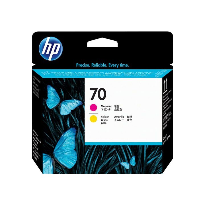 Testina Originale Giallo + Magenta (70) 70, C9406A HP Conf.1