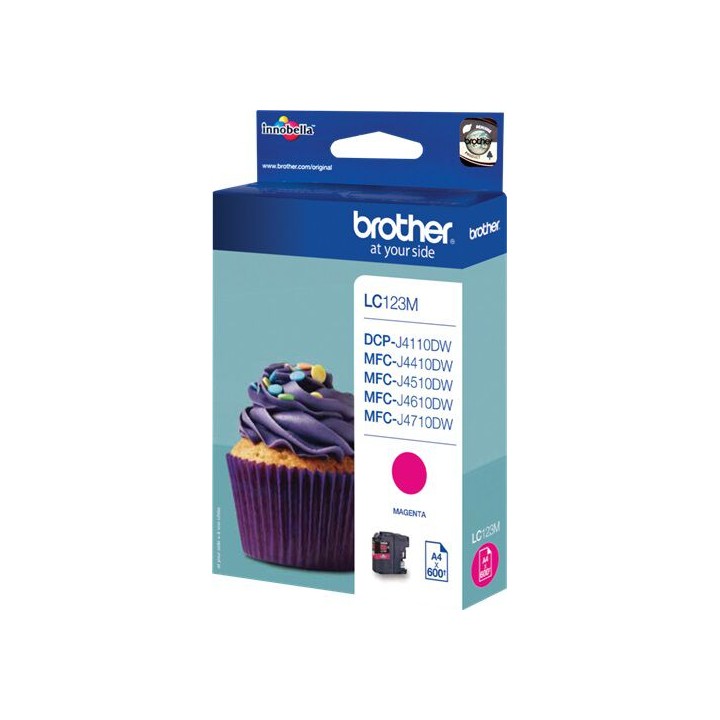 Cartuccia Ink-jet Originale Magenta LC-123M BROTHER Conf.1 - Pag.600