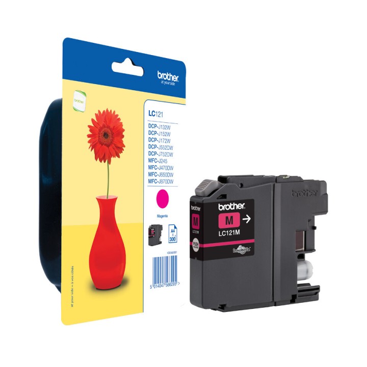 Cartuccia Ink-jet Originale Magenta LC-121M BROTHER Conf.1 - Pag.300