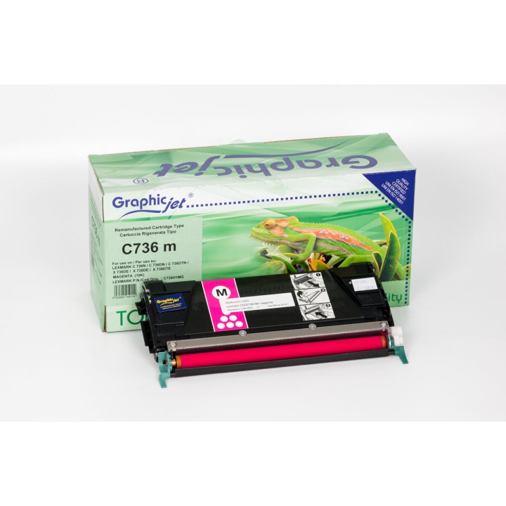 Cartuccia Rigenerata Magenta C736H1MG LEXMARK Conf.1 - Pag.10000
