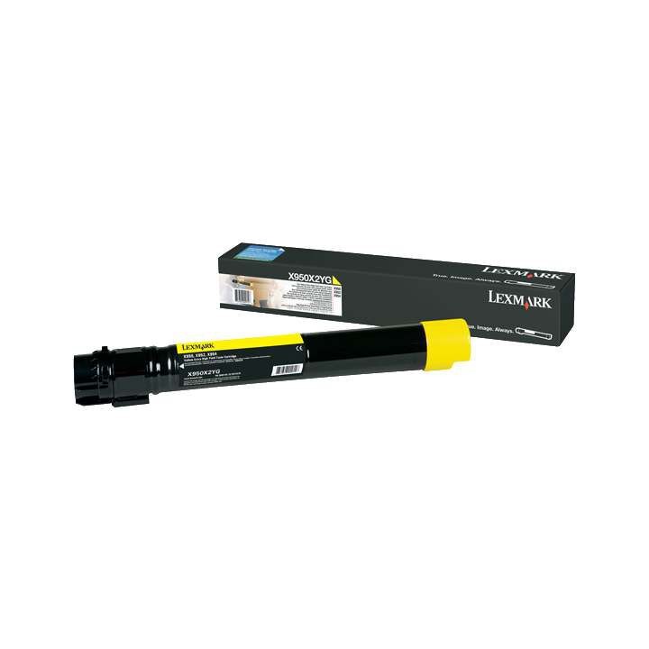Cartuccia Originale Giallo X950X2YG LEXMARK Conf.1 - Pag.22000