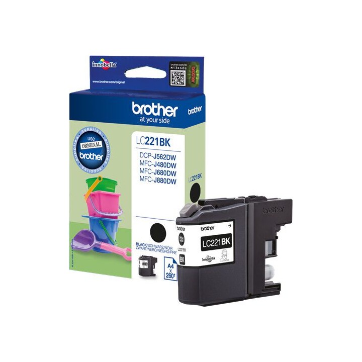 Cartuccia Ink-jet Originale Nero LC-221BK BROTHER Conf.1 - Pag.300