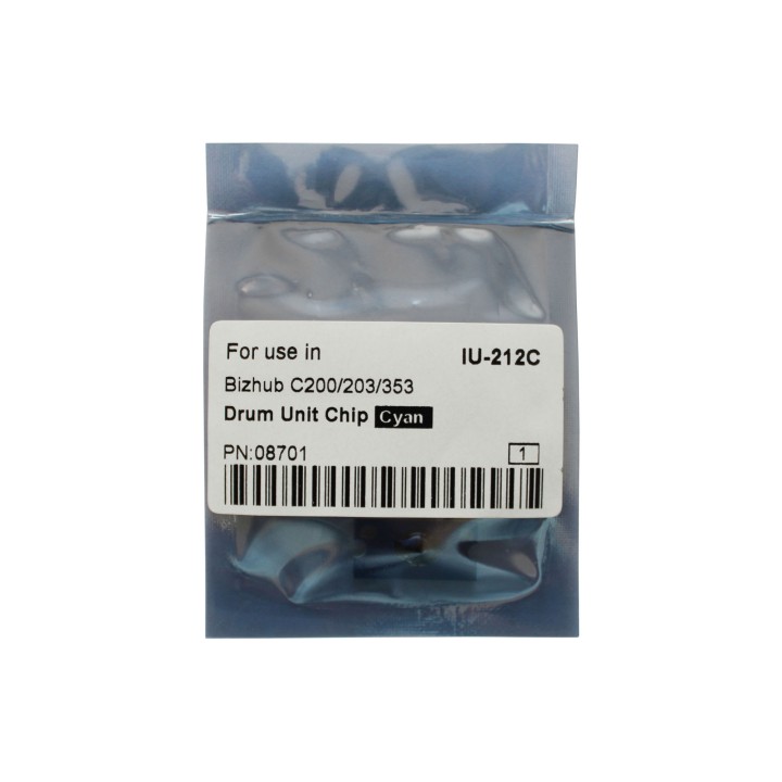 Resetting Chip Universale per Imaging Unit Ciano UNIVERSALE MINOLTA Conf.1 - Pag.45000