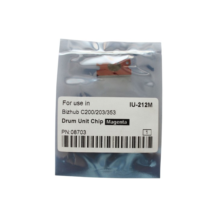 Resetting Chip Universale per Imaging Unit Magenta UNIVERSALE MINOLTA Conf.1 - Pag.45000