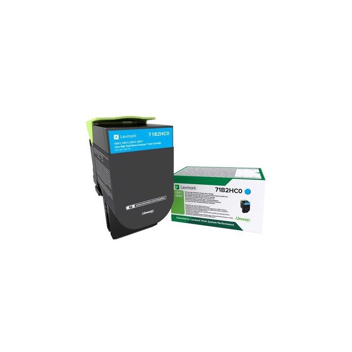 Cartuccia Originale Ciano (Return Program) 71B2HC0 LEXMARK Conf.1 - Pag.3500
