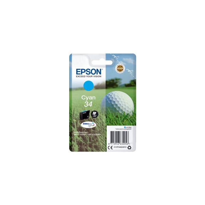 Cartuccia Originale Ciano (34) 34, C13T34624010 EPSON Conf.1 - Pag.300