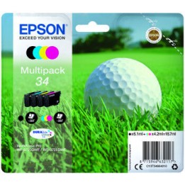 Multipack Originale B/C/M/Y (34) 34, C13T34664010 EPSON Conf.1x4