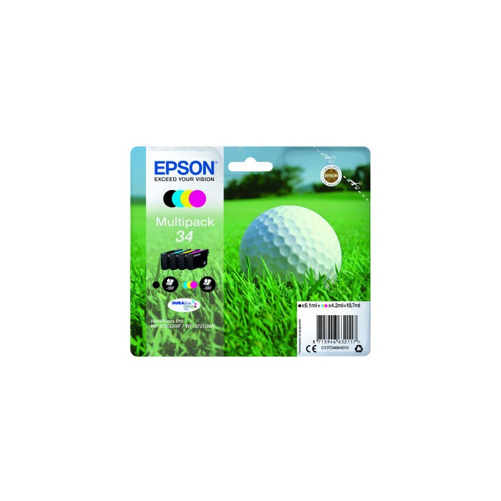 Multipack Originale B/C/M/Y (34) 34, C13T34664010 EPSON Conf.1x4