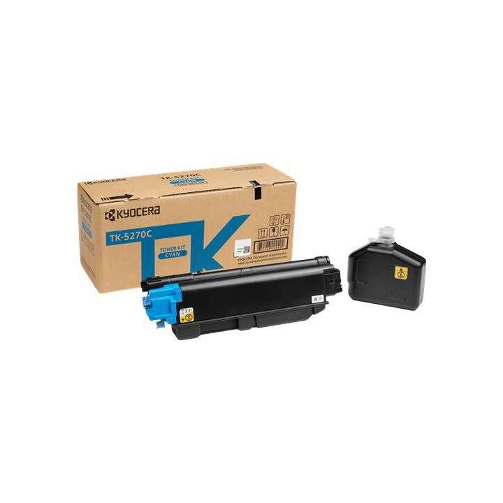 Toner Originale Ciano (TK-5270C) TK-5270C, 1T02TVCNL0 MITA/KYOCERA Conf.1 - Pag.6000