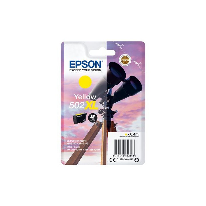 Cartuccia Originale Giallo (502XL) 502XL, C13T02W44010 EPSON Conf.1 - Pag.470