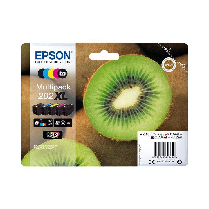 Multipack Originale (202XL) 202XL, C13T02G74010 EPSON Conf.1x5
