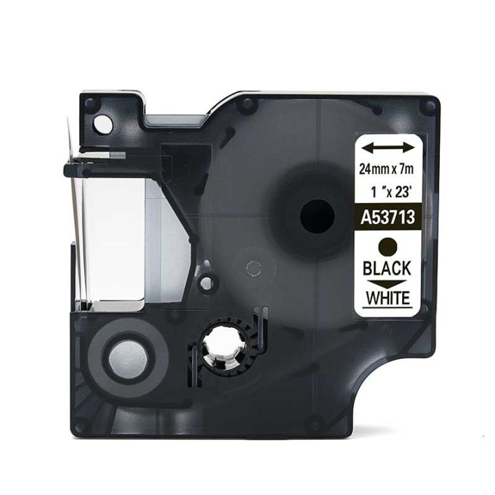 Nastro Compatibile (24mm x 7mt) Nero/Bianco 53713, S0720930 DYMO Conf.1