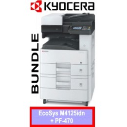 Bundle: EcoSys M4125idn (1102P23NL0) + Toner TK-6115 (starterkit) + ARDF + PF-470 (1203NP3NL0) Kyocera