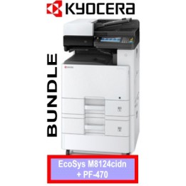 Bundle: EcoSys M8124cidn (1102P43NL0) + Toners TK-8115 (starterkit) + ARDF + PF-470 (1203NP3NL0) Kyocera