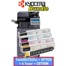 Bundle: TaskAlfa2552ci (1102L73NL0) + TK-8345BK,C,M,Y Orig. + DP-7100 140ff(1203R75NL0) + CB-7110M (KT2552 / 870LD00116) Kyocera