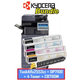 Bundle: TaskAlfa2553ci (1102VH3NL0) + TK-8345BK,C,M,Y Orig. + DP-7100 140ff(1203R75NL0) + CB-7110M (KT2552/870LD00116) Kyocera