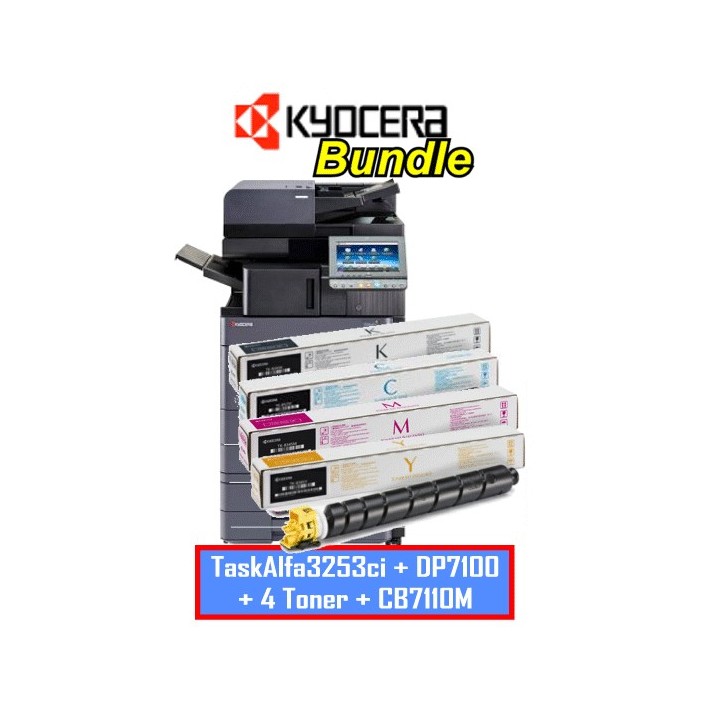 Bundle: TaskAlfa3253ci (1102VG3NL0) + TK-8335BK,C,M,Y Orig. + DP-7100 140ff(1203R75NL0) + CB-7110M (KT2552/870LD00116) Kyocera