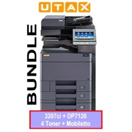 Bundle: 3207ci (U3207CI) + CK-8512K,C,M,Y Orig. + DP-7100 140ff(1203R75NL0) + CB-7110M (FK-142 / 870LD00116) Utax