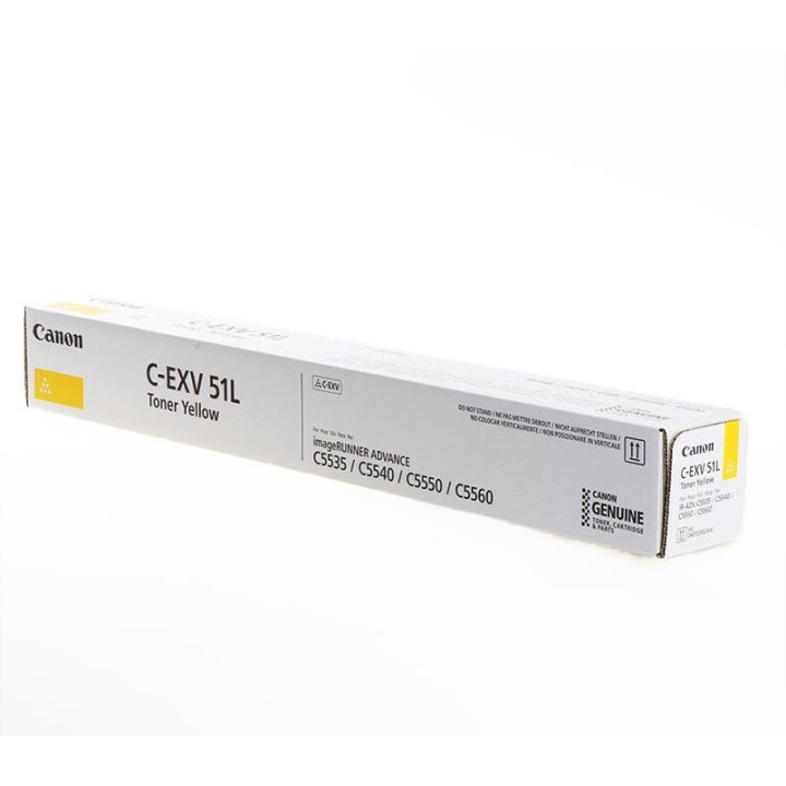 Toner Originale Giallo (C-EXV51L) 0487C002, C-EXV51L CANON Conf.1 - Pag.26000
