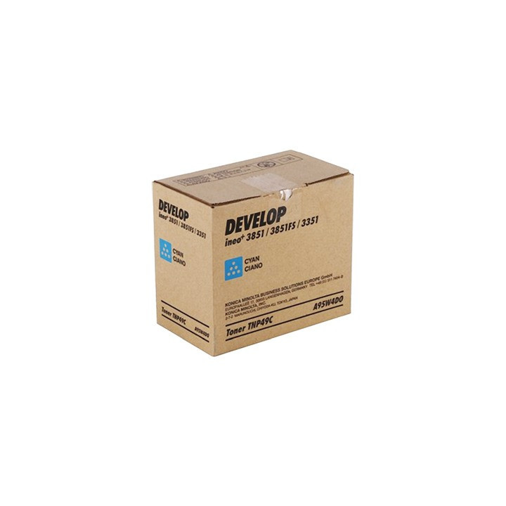 Toner Originale Ciano A95W4D0, TNP-49C DEVELOP Conf.1 - Pag.12000
