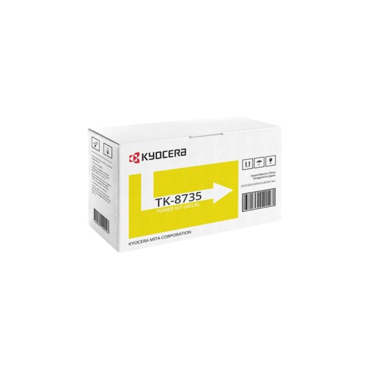Toner Originale Giallo (TK-8735Y) 1T02XNANL0, TK-8735Y MITA/KYOCERA Conf.1 - Pag.40000