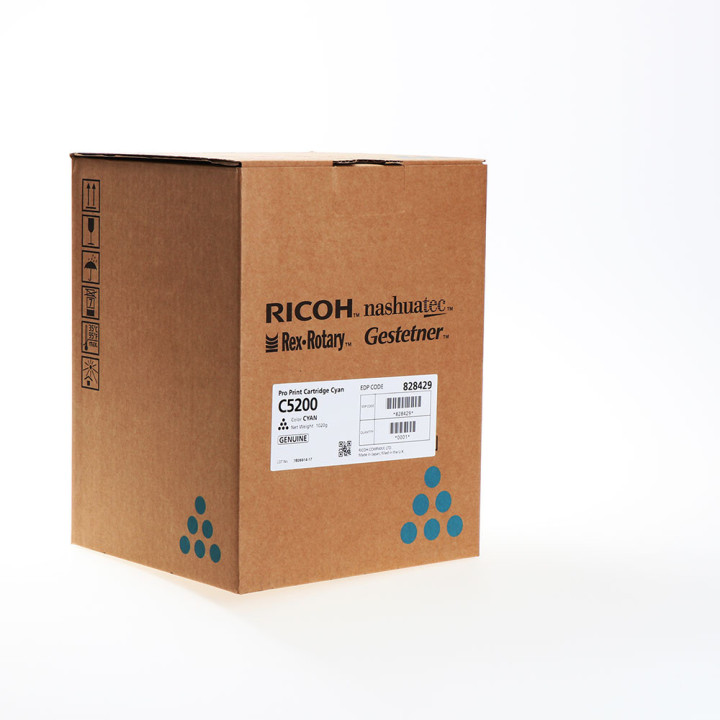 Toner Originale Ciano 828425, 828429 RICOH Conf.1