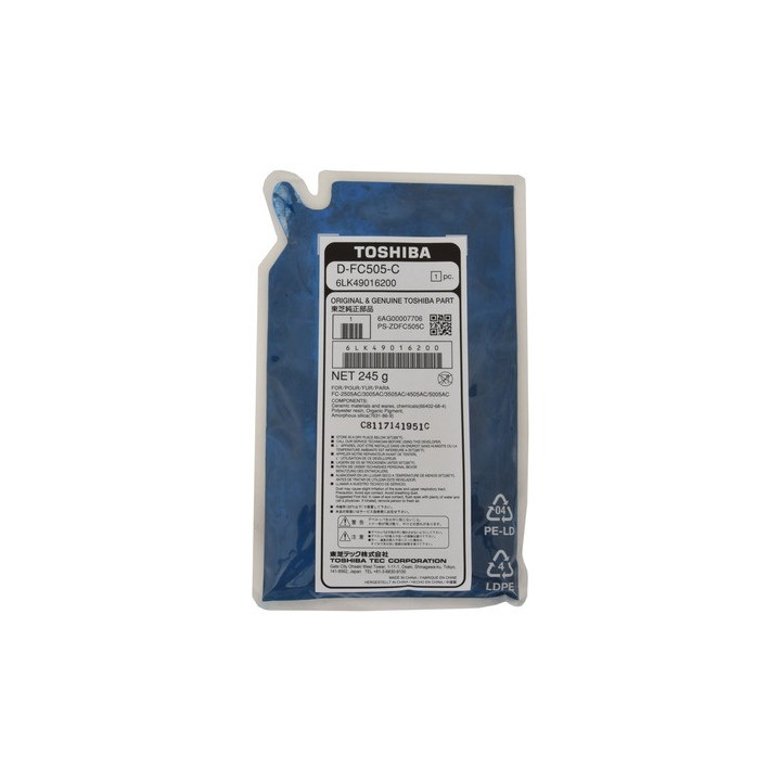 Developer Originale Ciano (D-FC505-C ) 6LK49016200, D-FC505-C TOSHIBA Conf.1 - Pag.150000
