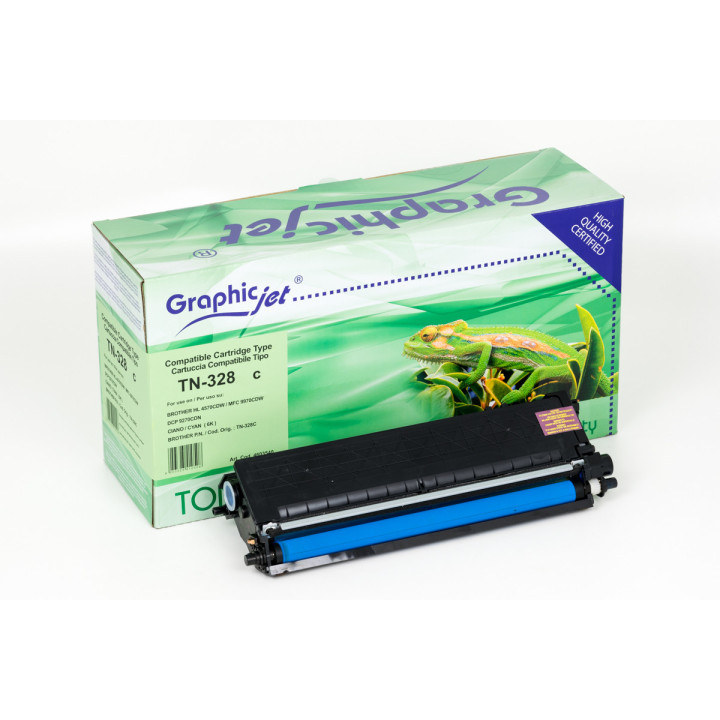 Cartuccia Compatibile Ciano TN-328C BROTHER Conf.1 - Pag.6000