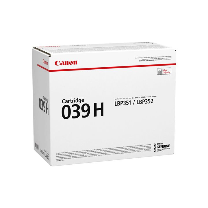 Cartuccia Originale Nero (039H) 0288C001, 039H CANON Conf.1 - Pag.25000