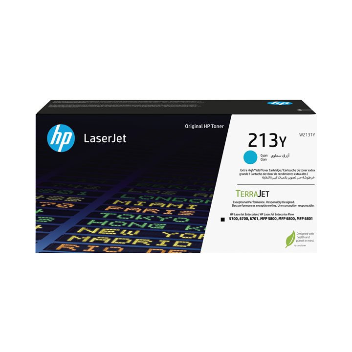 Cartuccia Originale Ciano (213Y) 213Y, W2131Y HP Conf.1 - Pag.12000