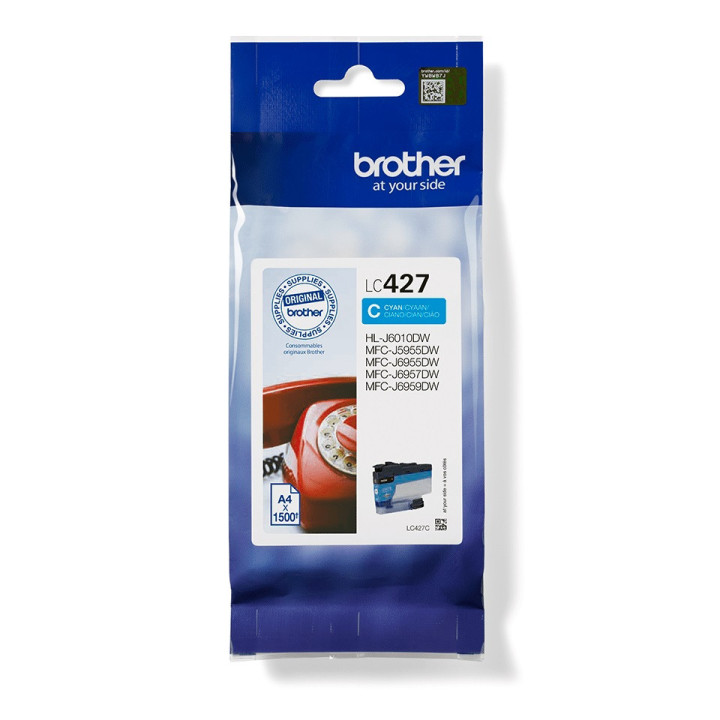 Cartuccia Ink-jet Originale Ciano LC-427C BROTHER Conf.1 - Pag.1500