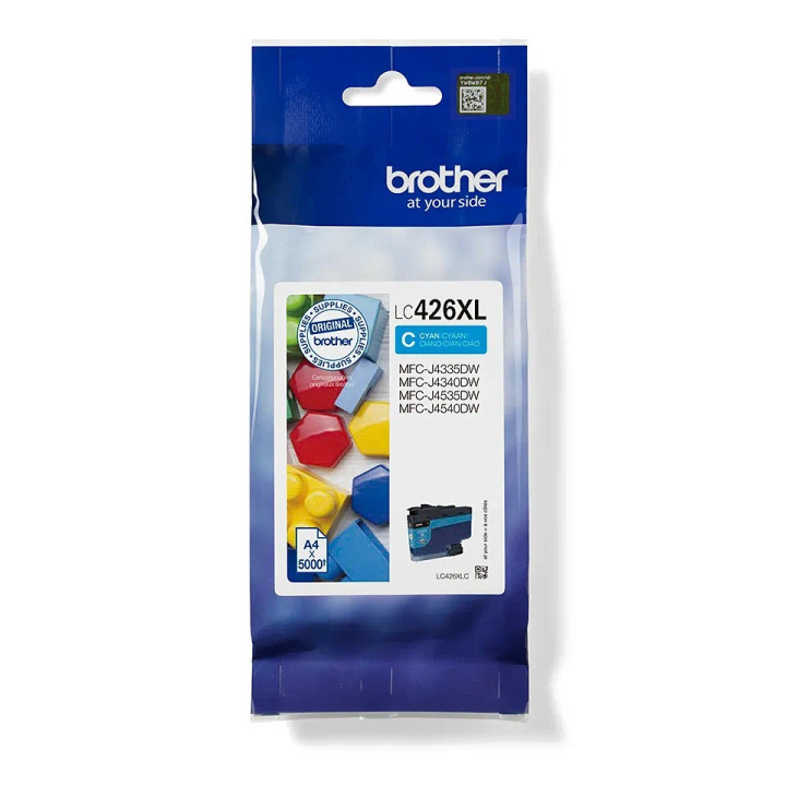 Cartuccia Ink-jet Originale Ciano LC-426XLC BROTHER Conf.1 - Pag.5000
