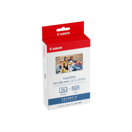 Kit Cartucce C/M/Y + Carta Foto (36 fogli 54x86mm) Originale 7739A001, KC-36IP CANON Conf.1