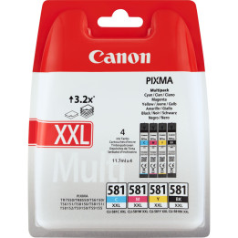 Multipack Originale BK/C/M/Y (CLI-581XXL) 1998C005, 1998C007, CLI-581XXL CANON Conf.1
