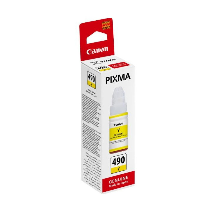 Flacone d'Inchiostro Originale Giallo (GI-490) 0666C001, GI-490 CANON Conf.1 - Pag.7000