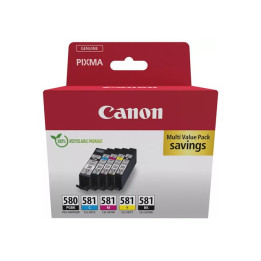 Multipack Originale B/C/M/Y (PGI-580/CLI-581) 2078C007, PGI-580/CLI-581 CANON Conf.1x5