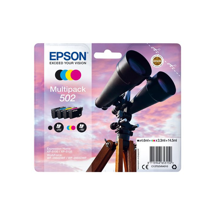 Multipack Originale (502) 502, C13T02V64010 EPSON Conf.1