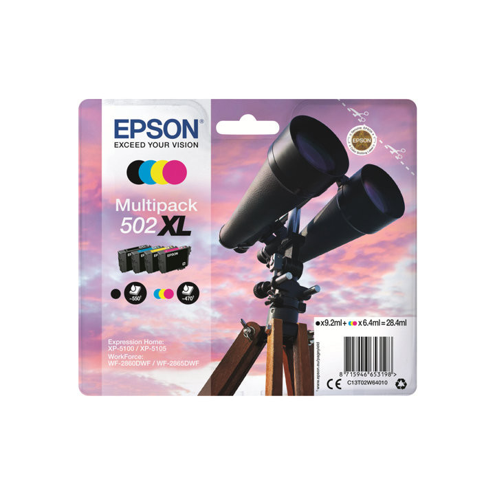 Multipack Originale (502XL) 502XL, C13T02W64010 EPSON Conf.1
